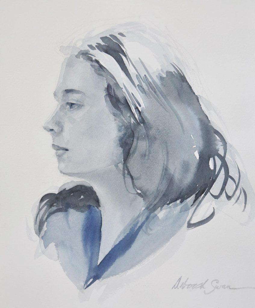 2023 Watercolor Annual Exhibit, Honorable Mention: Debi Swan-McDonald "Louisa"