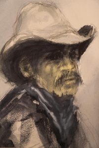 2023 Watercolor Annual Exhibit, 3rd Place: John Chapin "Cowboy"
